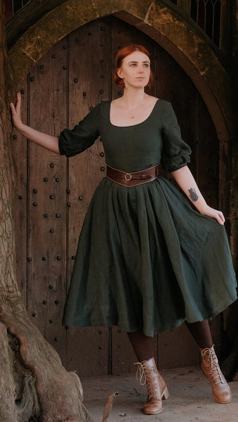 leather waist wrap belt cottagecore style