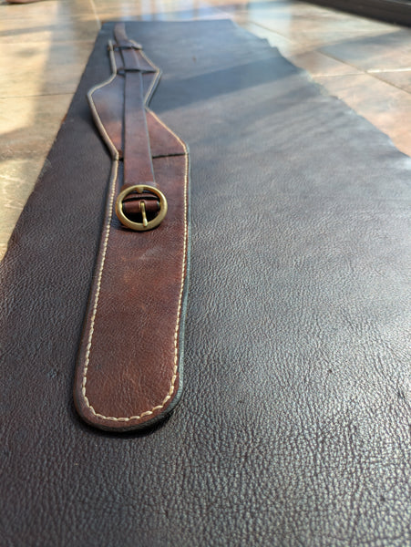 Marilla's leather waist wrap belt